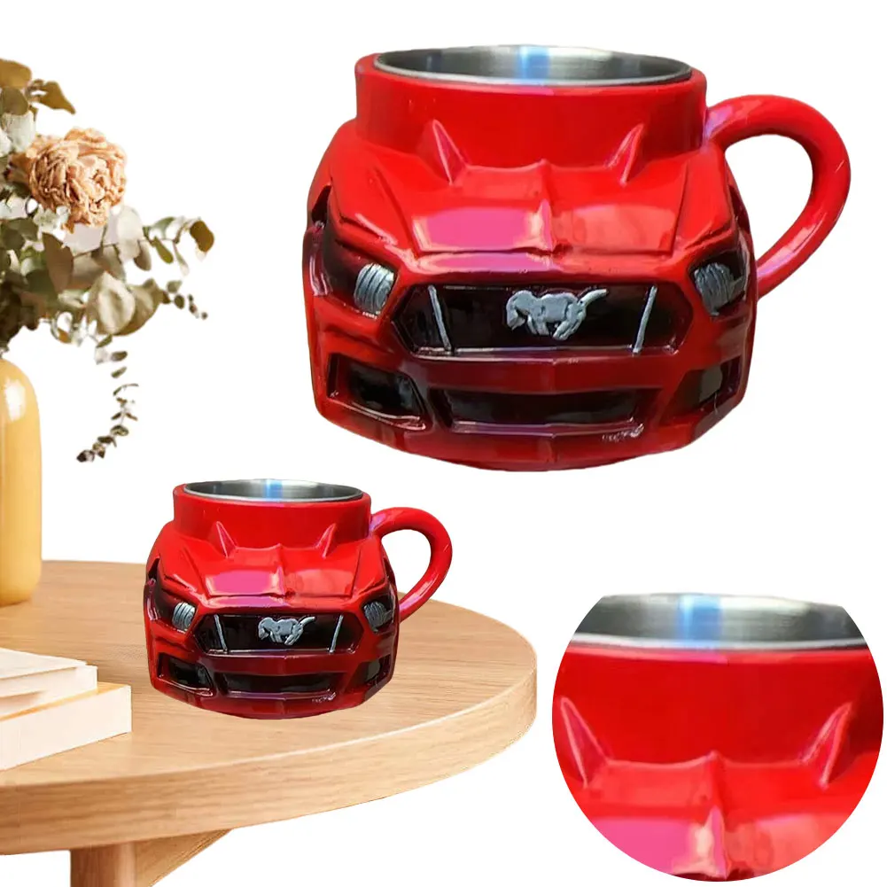Car Shaped Coffee Mug Creative Coffee Cup Funny Novelty Drinkware Gifts for Men Boyfriend Dad Husband Car Lovers