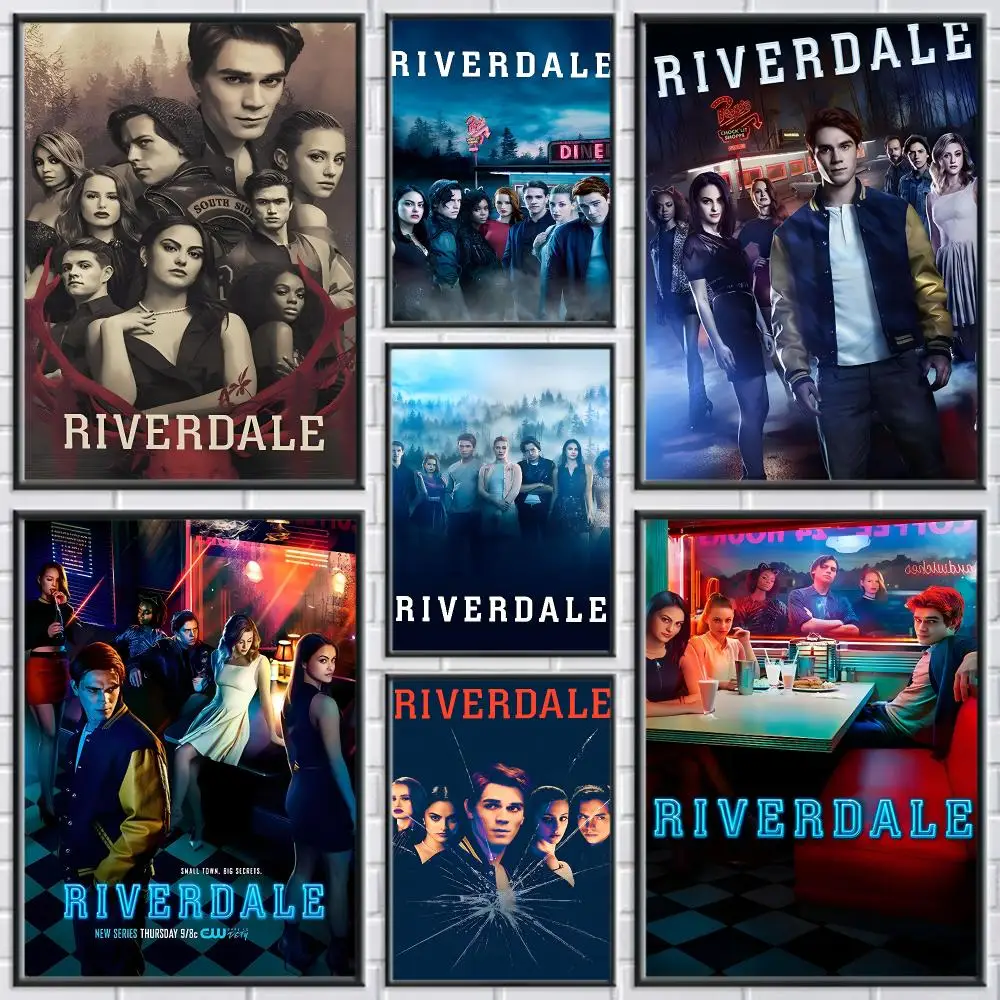 American Teen Suspense TV R-Riverdale Poster Perfect Sticker Self Adhesive Wall Art Decor for Home Office Dining Spaces