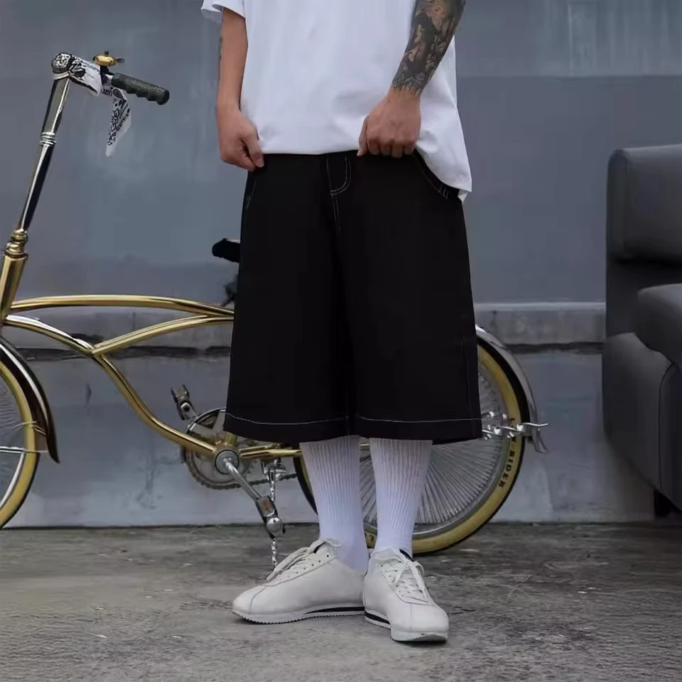 elastic Waist plus Size shorts Men's Denim Shorts Summer Shorts Wide Shorts Jeans Jeans Shorts The Most man shorts summer
