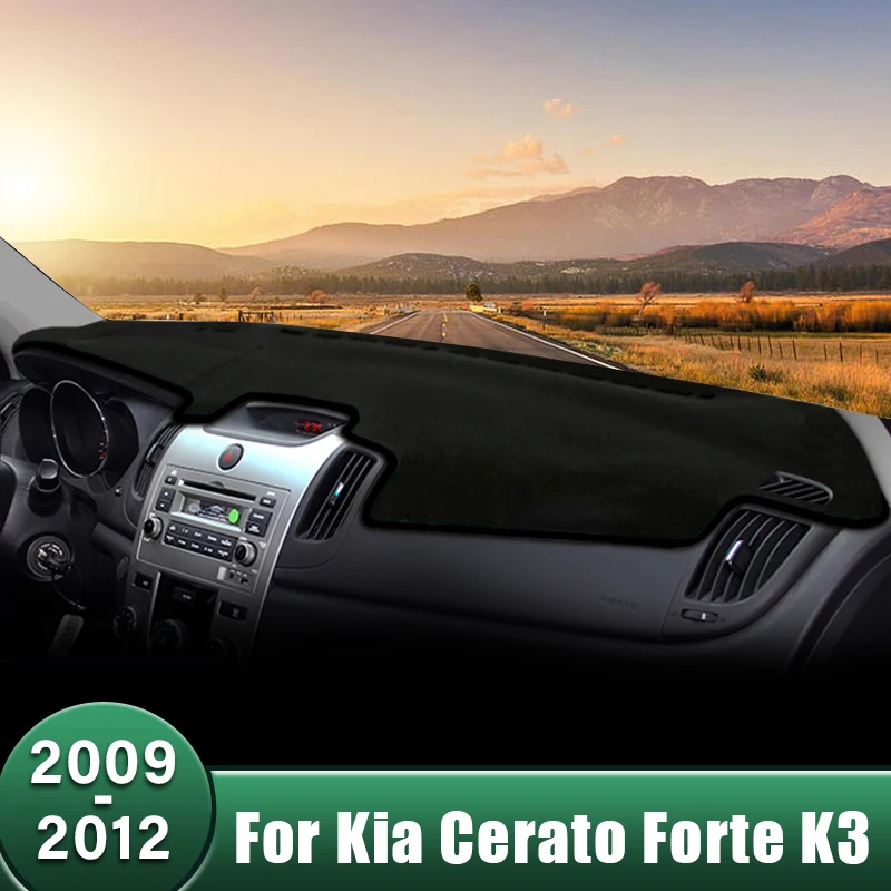 

Car Dashboard Cover Avoid Light Pads Sun Shade Mats Non-Slip Case Anti-UV Carpets For Kia Cerato Forte K3 2009 2010 2011 2012