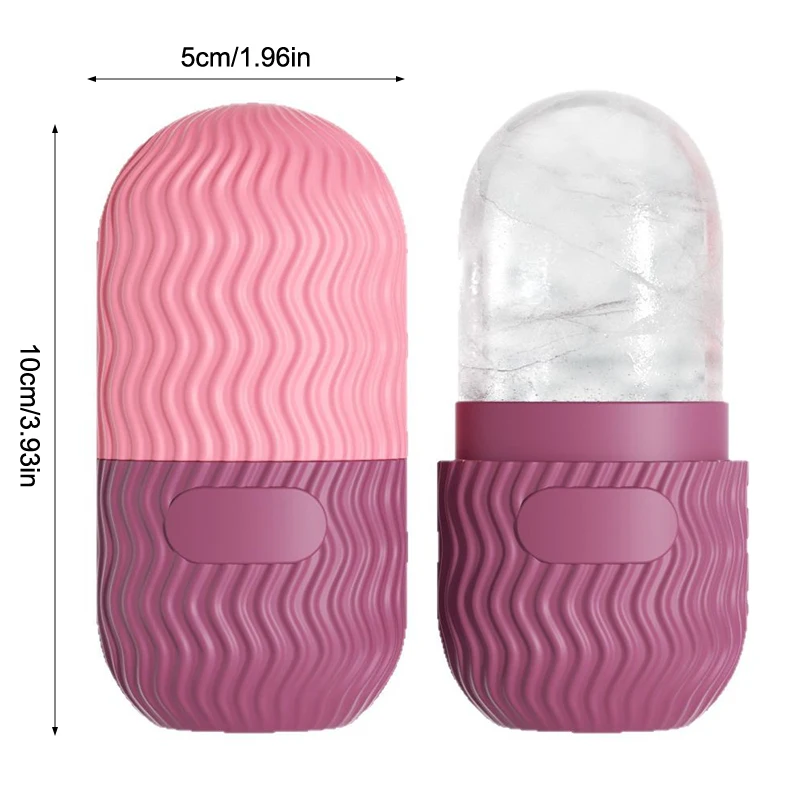 Schönheit Lifting Contouring Werkzeuge Massage Haut Schönheit Make-Up Pflege Werkzeug Welle Stil Silikon Eis Gesichts Roller Hautpflege