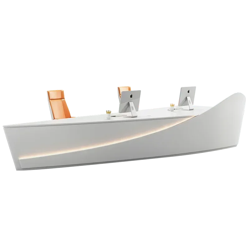 

QTZ09 Industrial Receptionist Wood Hotel Company Office Front Counter Reception Counter