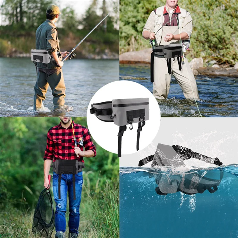 

ABRT-Wild Поясная сумка для кемпинга, сумка для приманок большой вместимости, многофункциональная сумка для удочки, водонепроницаемая поясная сумка для рыбалки