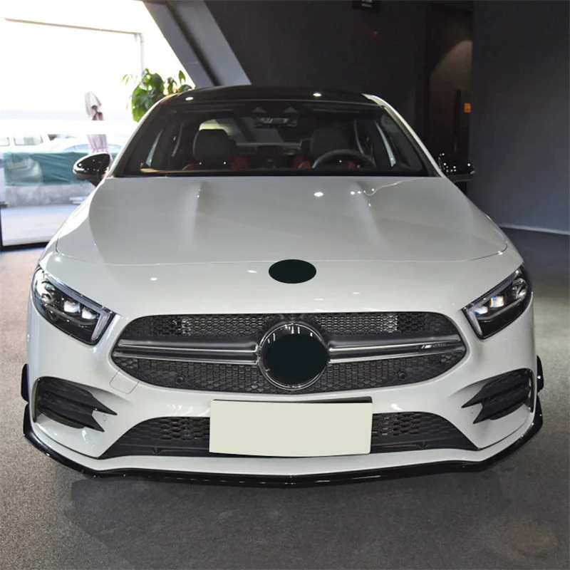 7PC Front Bumper Diffuser Side Splitter 2018+ For Mercedes Benz A Class W177 A180 A200 A220 A35 AMG Spoiler Lip Canards Fin