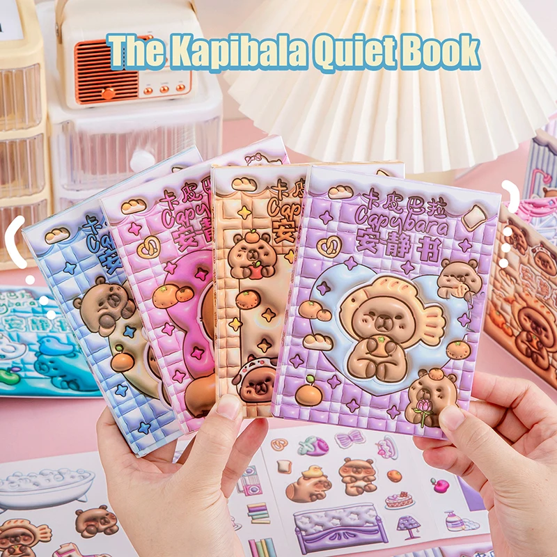 New No Tailoring Capybara Quiet Book Picture Toys DIY Handmade Puzzle Toy For Boys Girls In Kindergarten Children's Holiday Gift