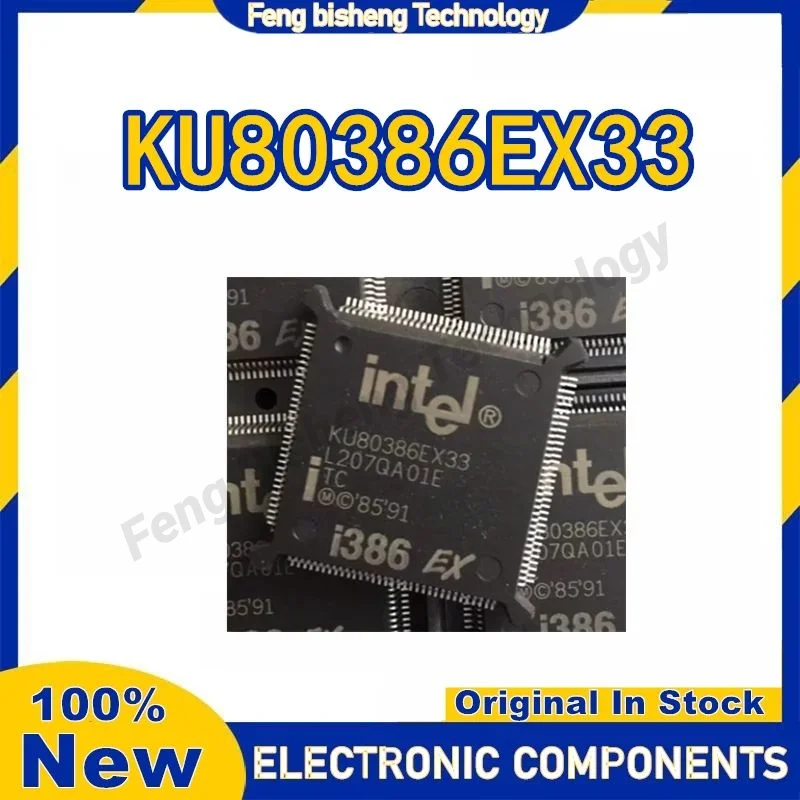 

KU80386EX33 QFP132 IC Chip 100% новая Оригинальная фотография