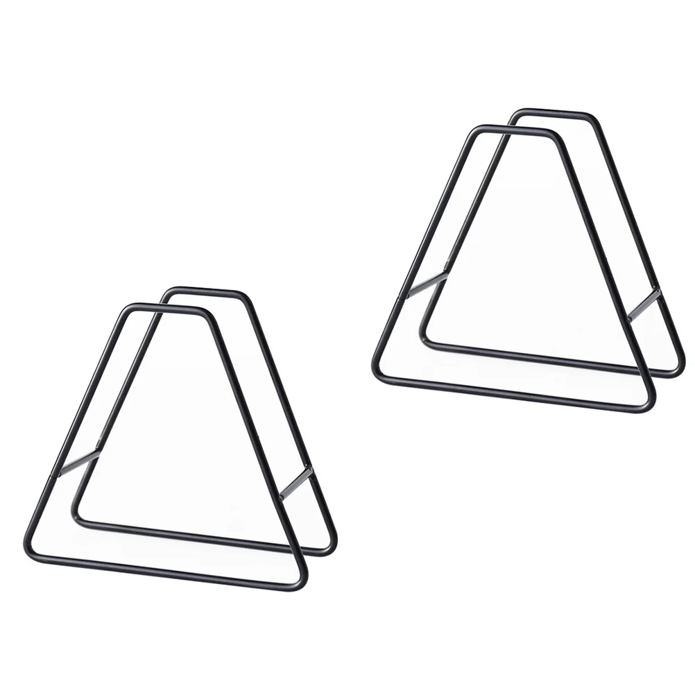 

2Pcs Coaster Rack with Cup Mat Holder Function Iron Drinking Coasters Holder Insulation Pot Pad Rack for Home Kitchen Use