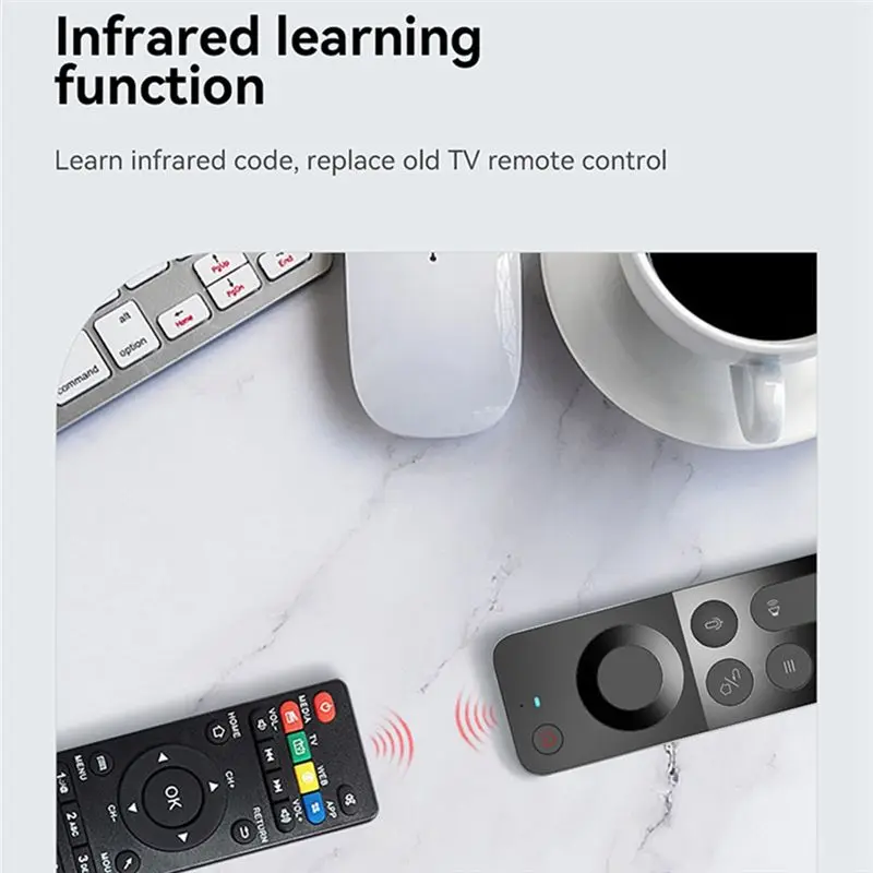 B86B W3 2.4G Wireless Air Mouse Keyboard Smart Voice Remote Control Infrared Learning for Android TV Projector PC