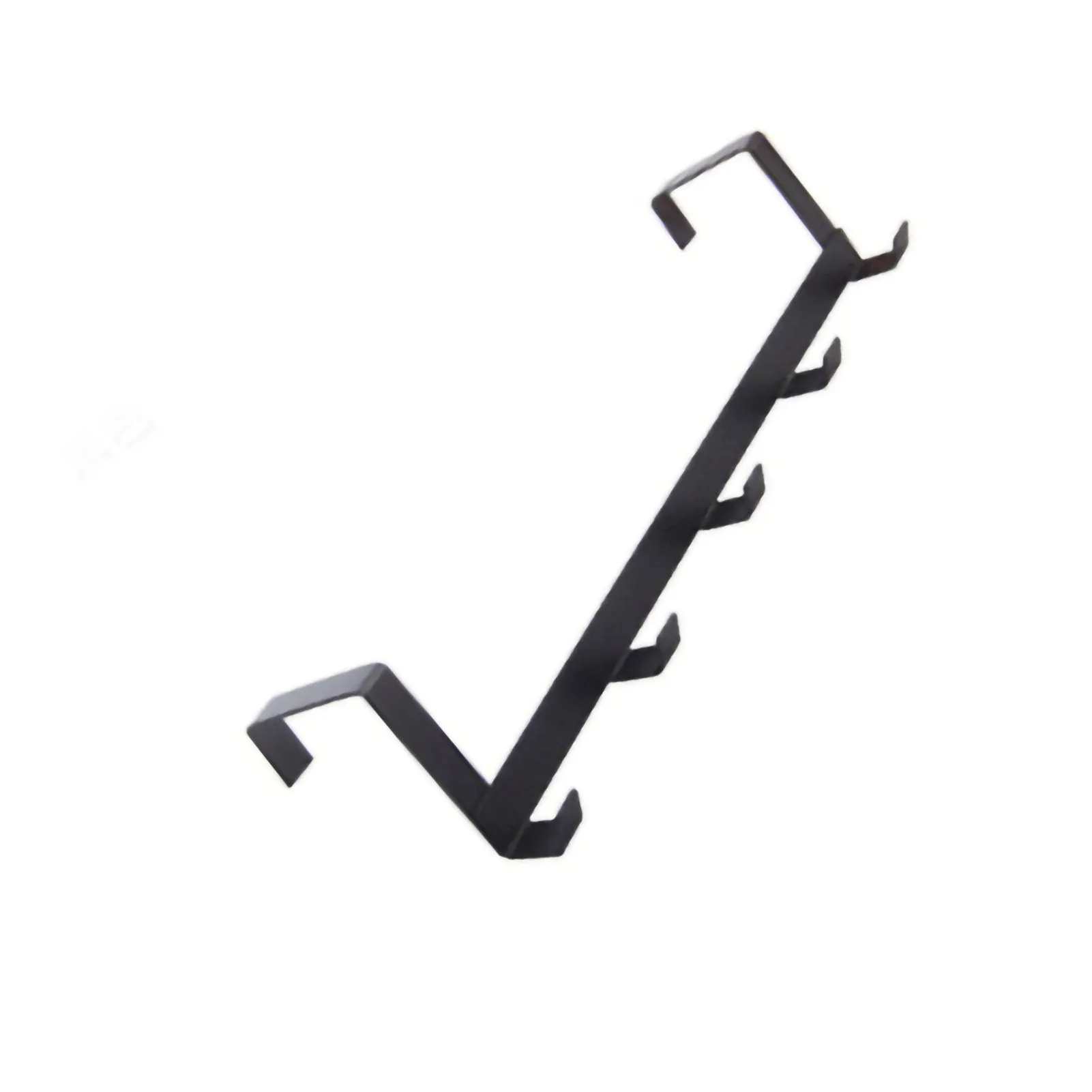 Colgador de gancho de puerta, taladro para colgar ropa sin perchero, sombrero, bolsa, toalla, entrada de baño, negro