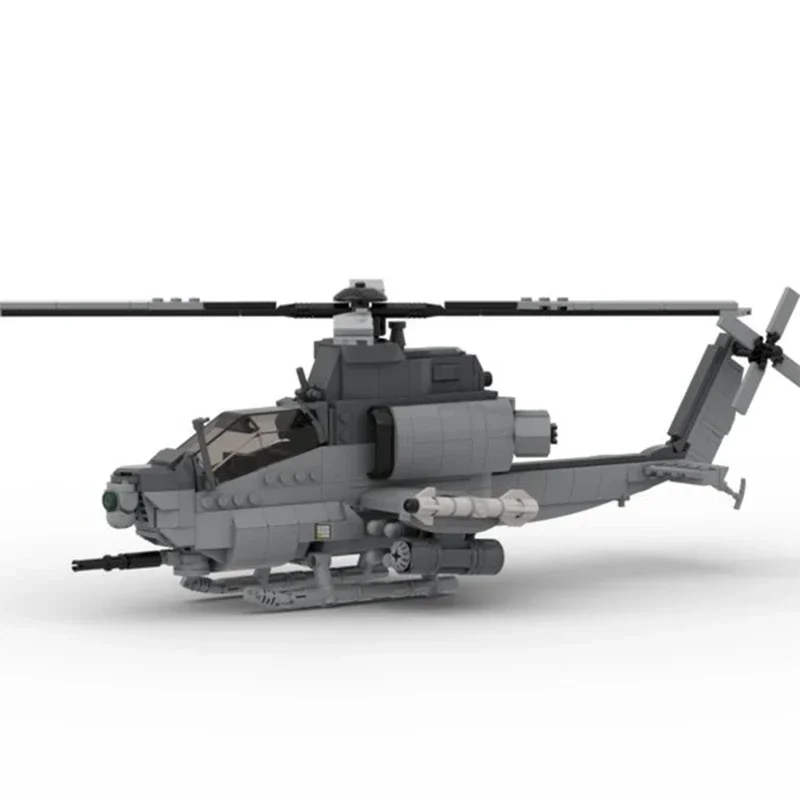 Moc Bouwstenen Militaire AH-1Z Viper Aanvalshelikopter Technische Bakstenen DIY Assemblage Constructie Speelgoed Voor Kinderen Vakantiecadeau