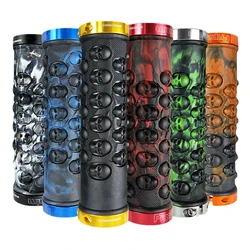 Propalm Mountain Bike Grips Anti-Skid Comfortable Handlebar Covers Rubber Covers with Aluminum Lock Rings Bicycle Parts