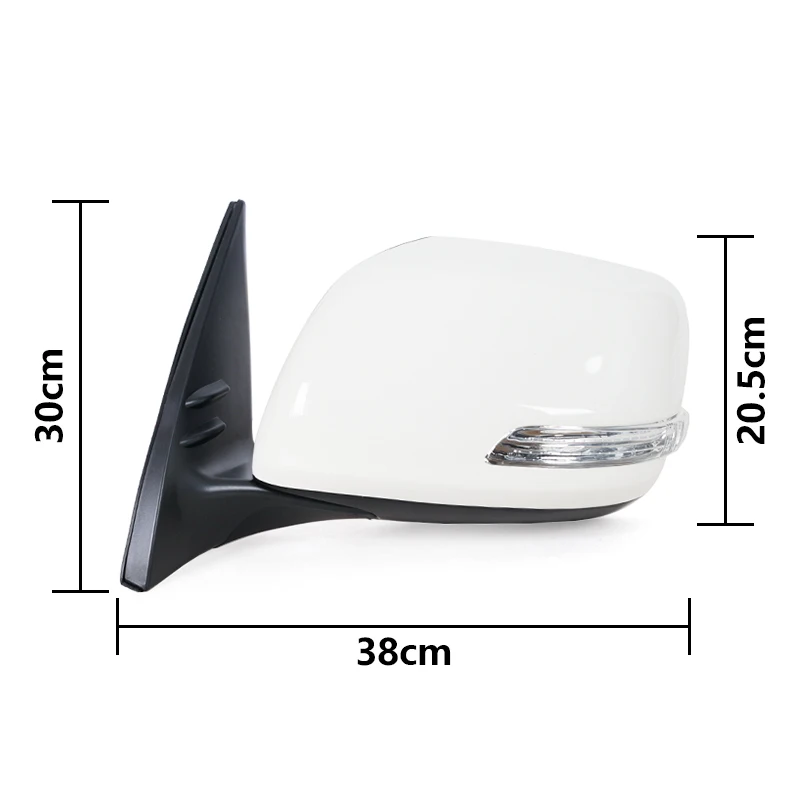 9 Wires For Toyota Land Cruiser Prado 150 Series 2013-2022 Car Side Rearview Mirror Assembly Electric Folding Heating Lens