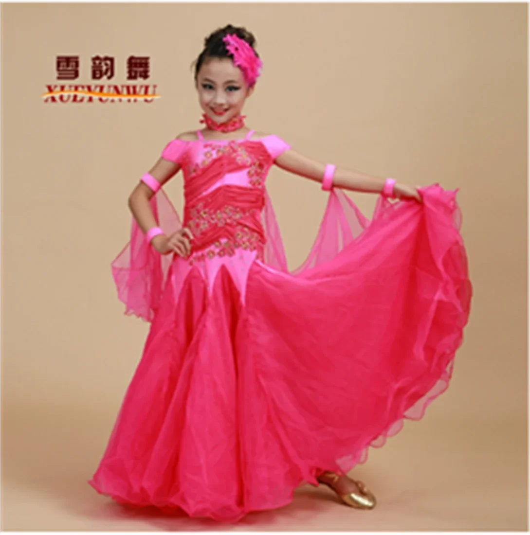 Children's Modern Dance Skirt Children's Social Dance Competition Performance Dance Uniform National Standard Dance Skirt