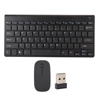 Smart Wireless Keyboard Mouse Kit Silent LED Indicator Waterproof Power Saving Compact Keyboard Mouse Set for Office Home
