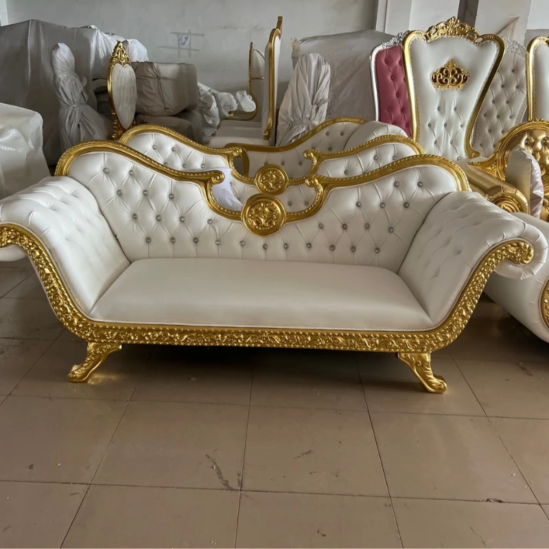 

Hotel Clubhouse Chess and Card Room Bar Living Room Golden Lacquered Soundproof Reference Double Combination Adult Sofa