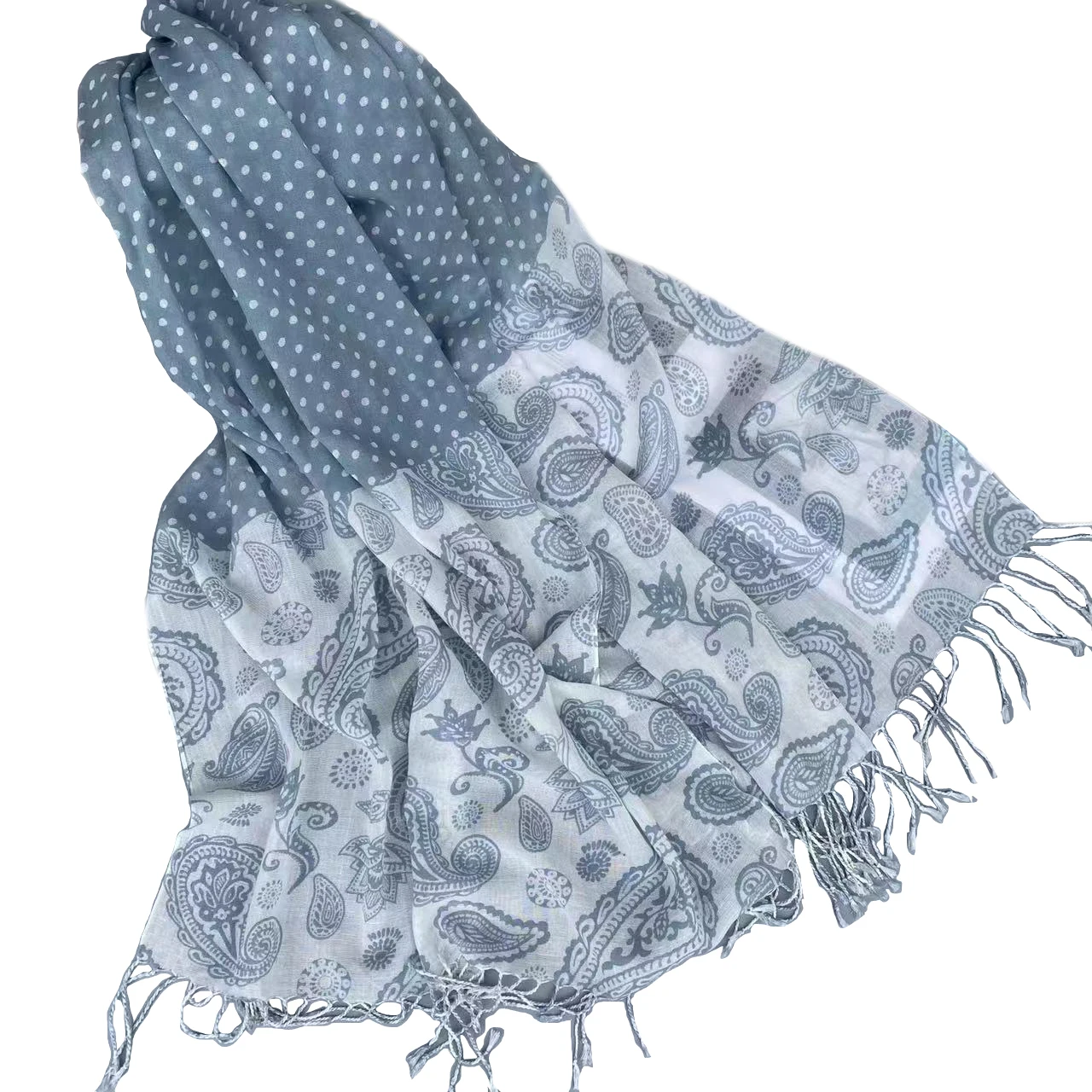 2022 New Paisley Print Tassel Scarf Shawls Long Women Floral Pattern Soft Hijab Wrap Free Shipping