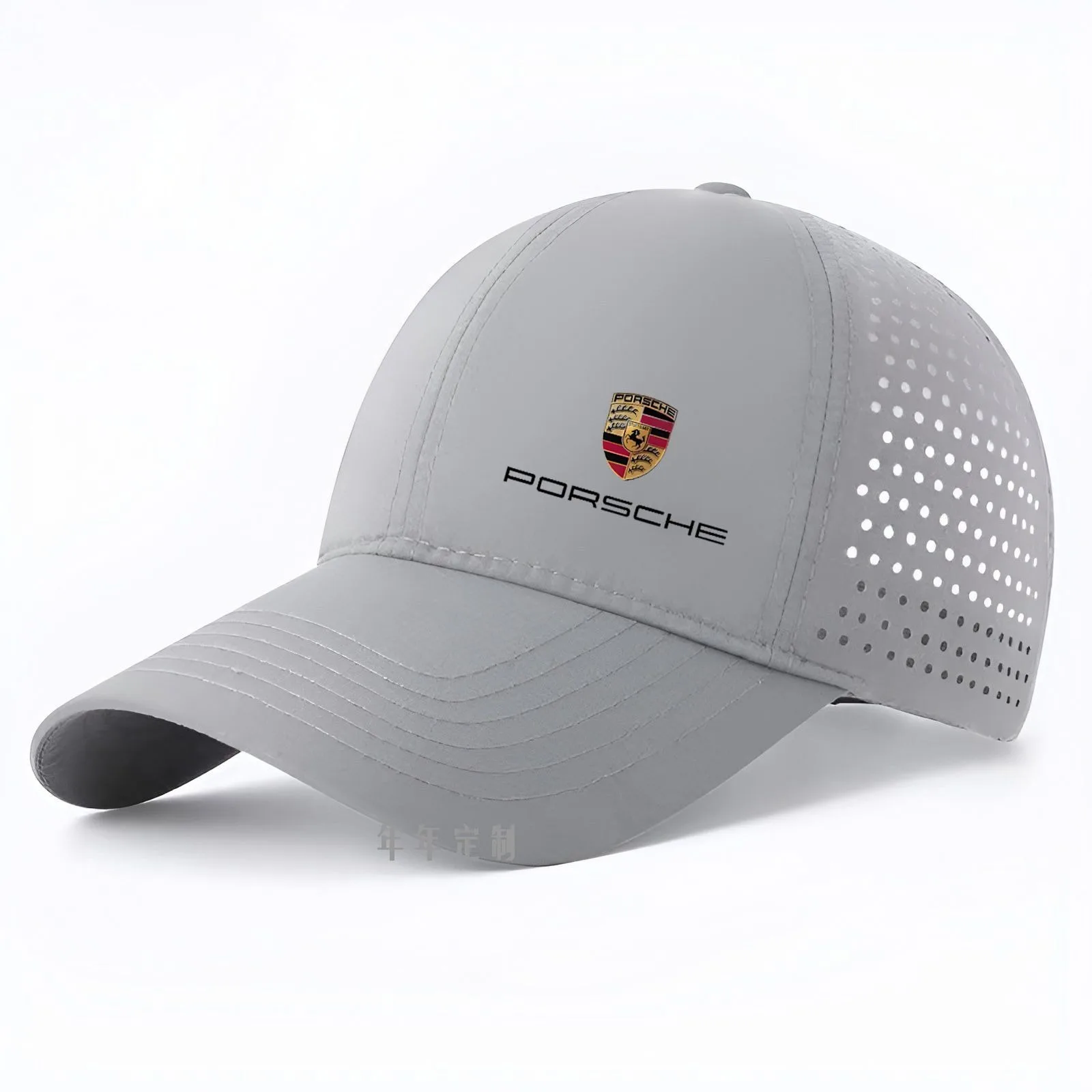 Car Logo Summer Mesh Cap Waterproof Quick Drying Baseball Cap Men's Outdoor Sun Protection Cap Breathable For Porsche sticker