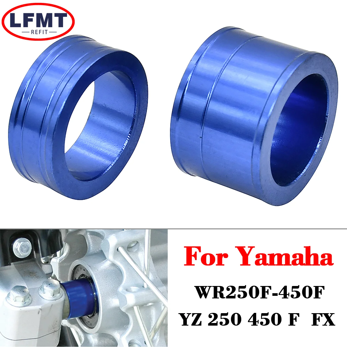 

For Yamaha YZ250F YZ450F YZ250FX YZ450FX WR250F WR450F YZ WR 250F 450F 250 FX 2014-2020 CNC Front Wheel Axle Hub Spacer