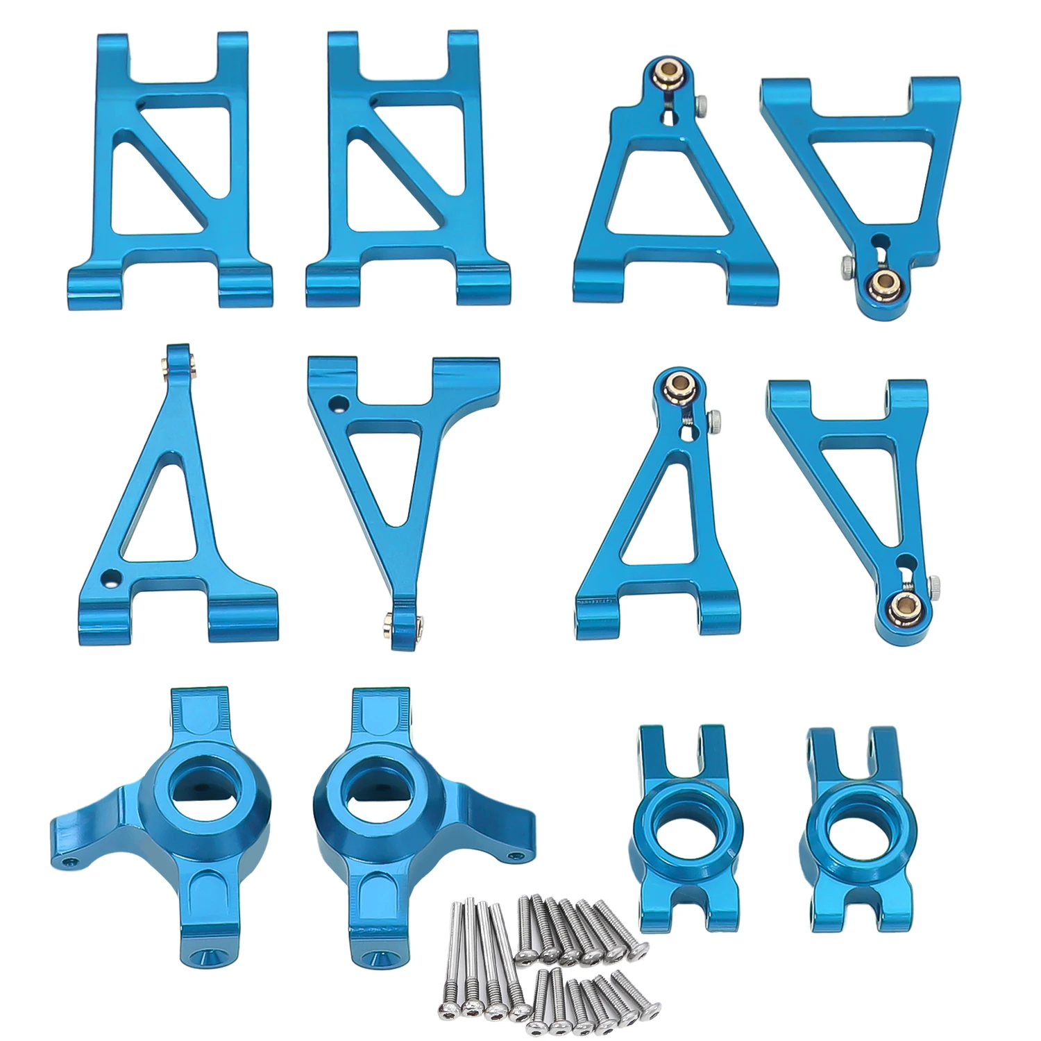 Metal Steering Assembly/Tie Rod /Front Rear Upper Low Swing Arm For 1/14 MJX Hyper Go 14303 14302 14301 RC Upgrade Part