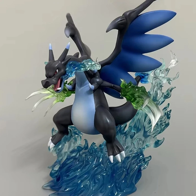 

Charizard Mega Evolution X 18 см экшн-фигурка Battle Pose аниме статуя украшение для рабочего стола Коллекционный подарок