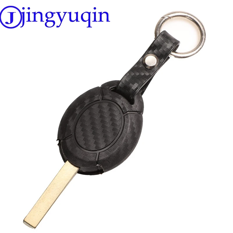 jingyuqin 2B Car Key Case Cover Fibler Silicone For BMW Mini Cooper S R50 R53 Two