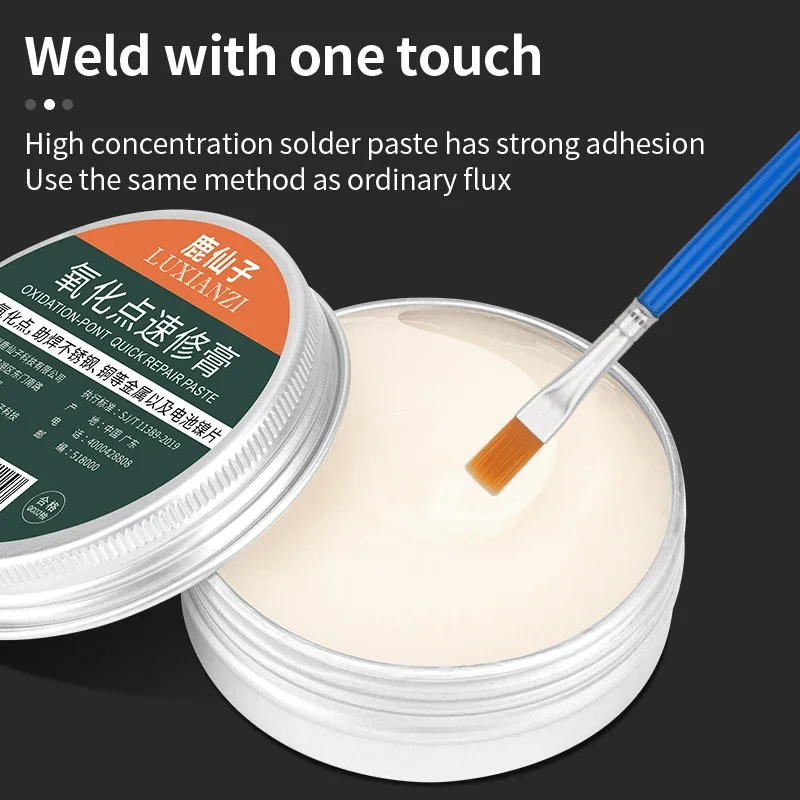 LUXIANZI multifunzionale saldatura flusso pasta colofonia parti elettroniche PCB IC strumento di riparazione rame ferro stagno metallo batteria olio per saldatura