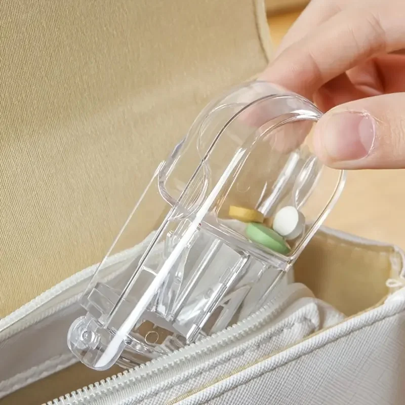 1 PC Medicine Tablet Cutter Pill Storage Box Splitter Drugs Tablet Cutter Divider Storage Case Health Care Pill Medicine Case