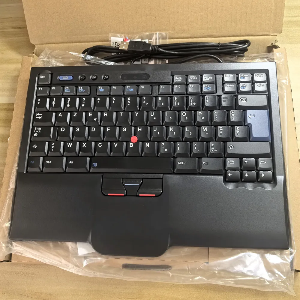

Бельгийская раскладка USB-клавиатура с красной точкой SK-8845 для Lenovo Thinkpad, внешняя клавиатура, настольный ноутбук