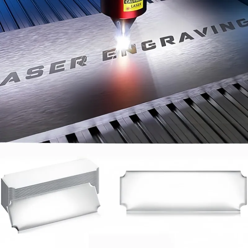 36 pcs Silver Customizable Name Cards with Durable Scratch Resistant, ideal for Business Event Badges and School Classroom ID