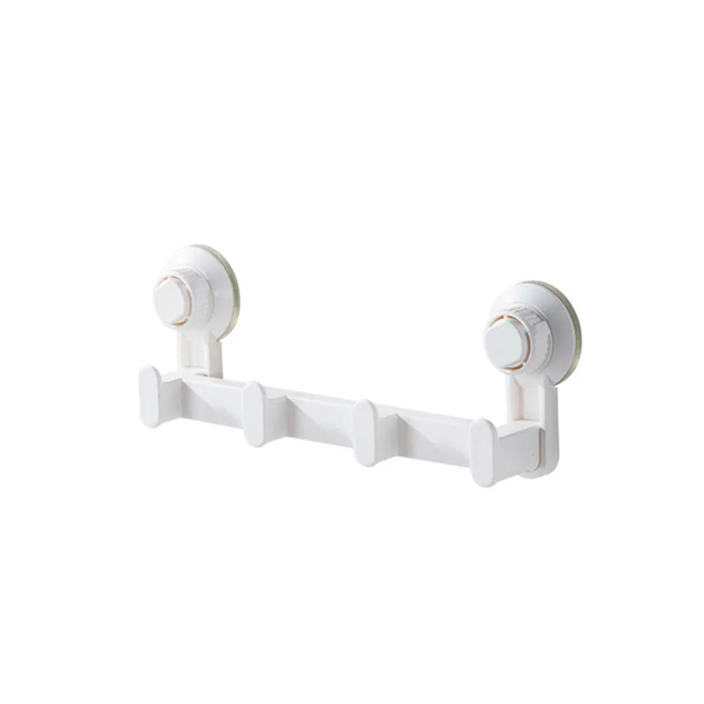 

Suction Cup Hooks Hanger Strong Rack No Punching 4 ABS Shower Firm Stable Larger Area Reliable