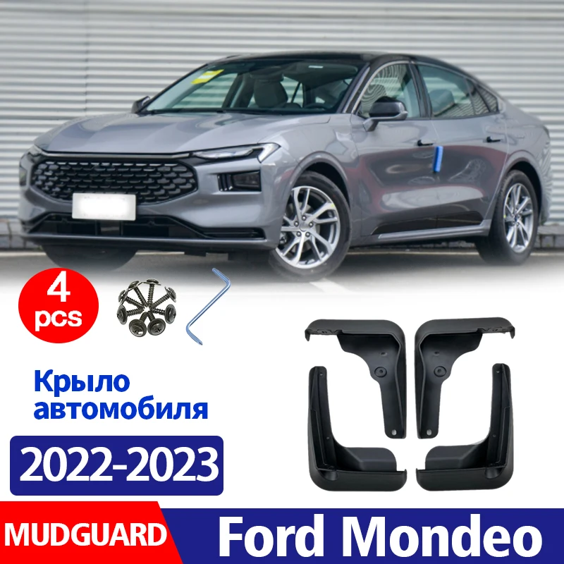 

2022 2023 FOR Ford Mondeo Mudguard Fender Mudflaps Car Accessories Front Rear 4pcs Mud Flap Guards Splash Mudguards