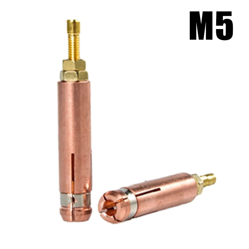 หัวเชื่อมคอลเลต์1ชิ้นยาว43.05มม. สำหรับตัวเก็บประจุ M3ทองแดง M5เปลี่ยน M8 M6ทนทานและใช้งานได้จริง