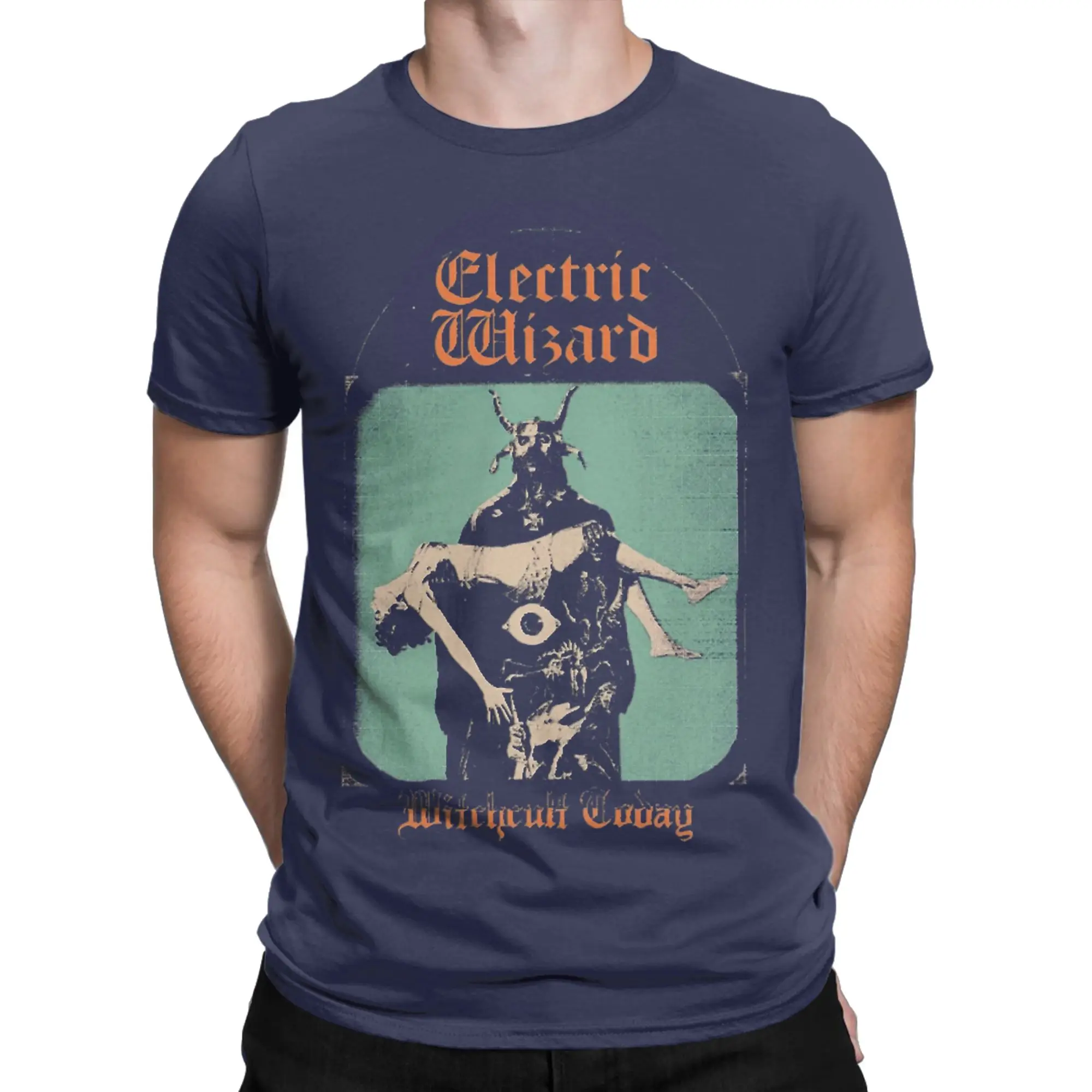 Men's Electric Wizards Metal Band T Shirts  Cotton Tops Fun Short Sleeve O Neck Tees Birthday Present T-Shirt