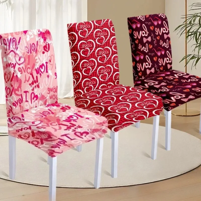 Milk-Silk Fabric Chair Cover Dustproof Non-Slip Snug-Fit Elastic Chair Cover Home All-Season Universal Dining Chair Protector