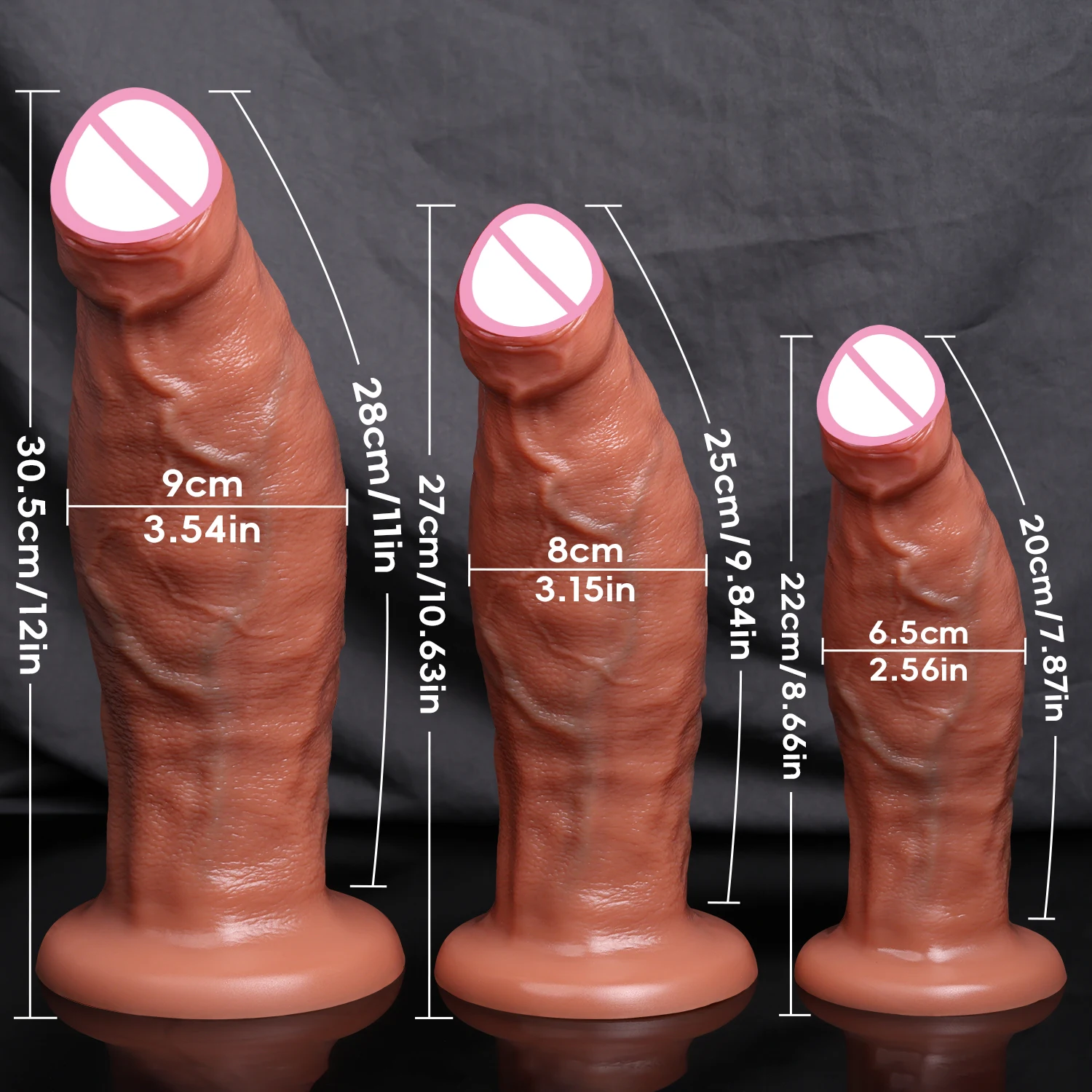 Thick Foreskin Penis Realistic Anal Dildo Strong Suction Cup Male Dick Female Masturbation Stimulator Toys Sex Toys for Woman view 3
