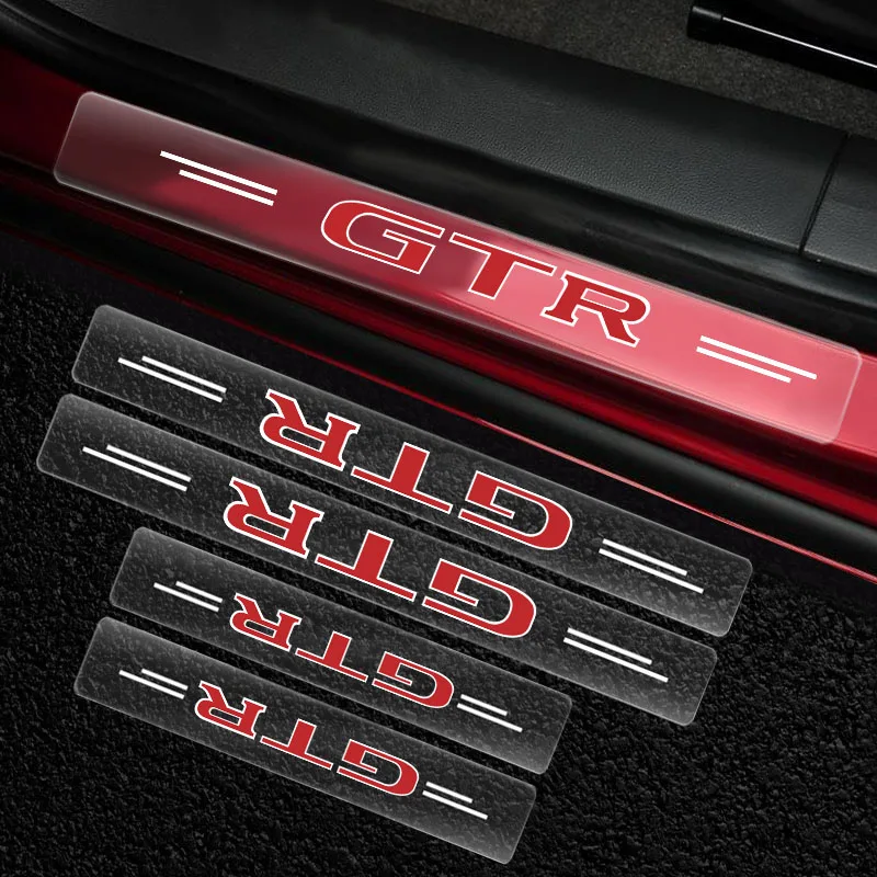 Car Stickers Auto Threshold Protection Sticker Car Accessories for Nissan Nismo Almera Tiida Juke Teana Qashqai 350Z 370Z GTR