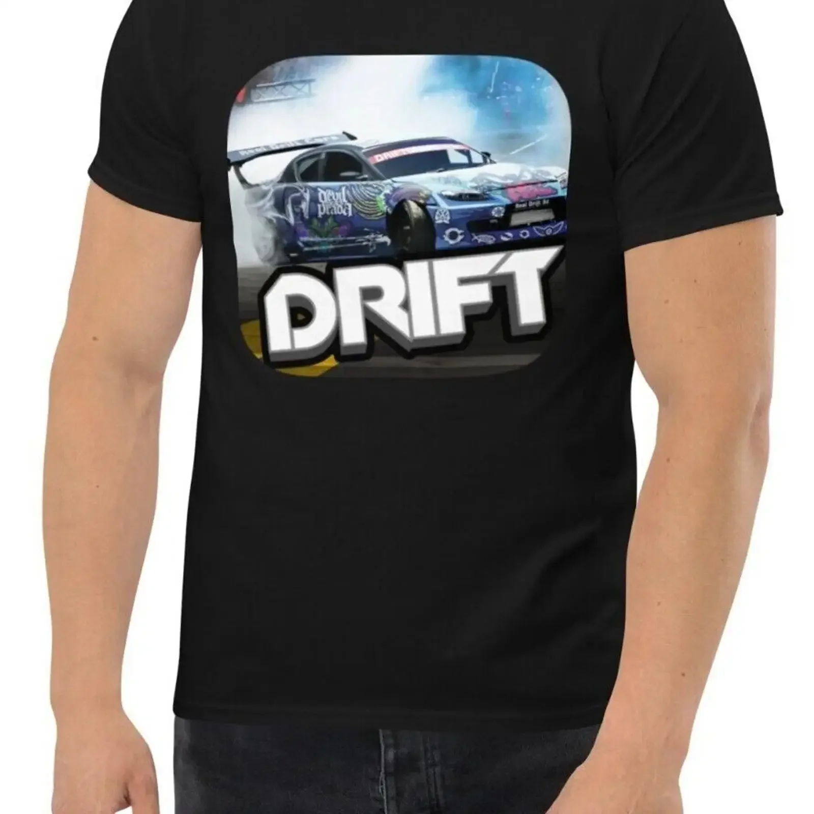 New JDM Drift Men's T Shirt S 3XL Assorted Colors vintage Washed graphic Versatile Unisex Casual fashion Slightly Comfortable