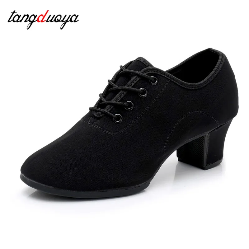 New Latin Dance Shoes Tango Salsa Girls Woman Adult Modern Ballroom Dance Shoes Teacher Shoes 3/5cm Oxford Sneakers