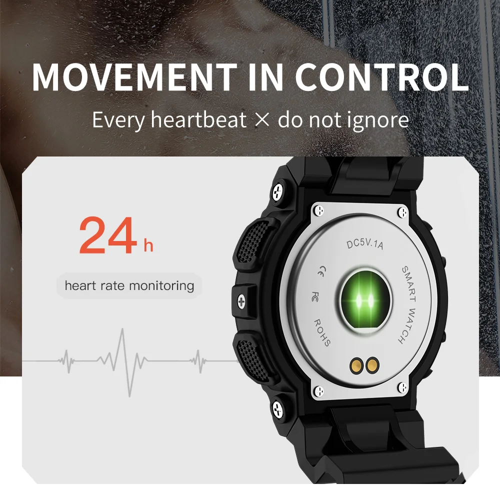 SKMEI New Outdoor Sports Smart Watches For Men Women Fashion IP67 Waterproof Watch Heart Rate Monitoring Wristwatch Reloj Hombre