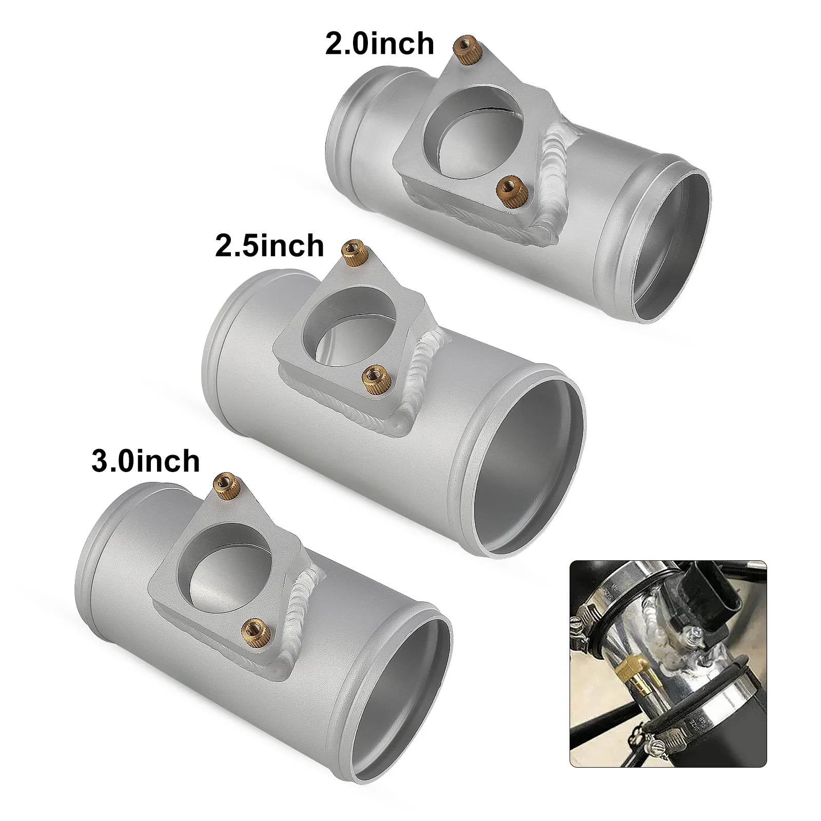 EPAA02G10K63 2 "/2,5"/3" датчик массового расхода воздуха MAF, адаптер для крепления трубы, фланцевая основа для Nissan, Honda, Ford