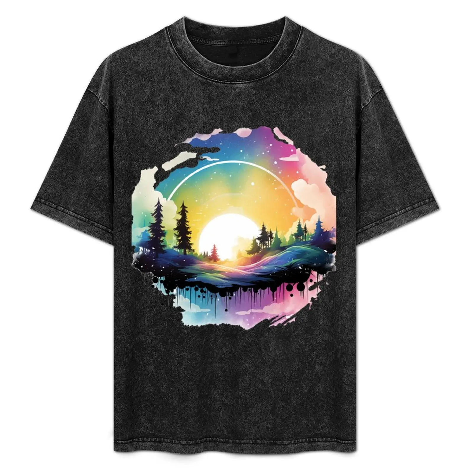 

Rainbow Dreams T-Shirt Comfortable Basic Crew Neck Tee