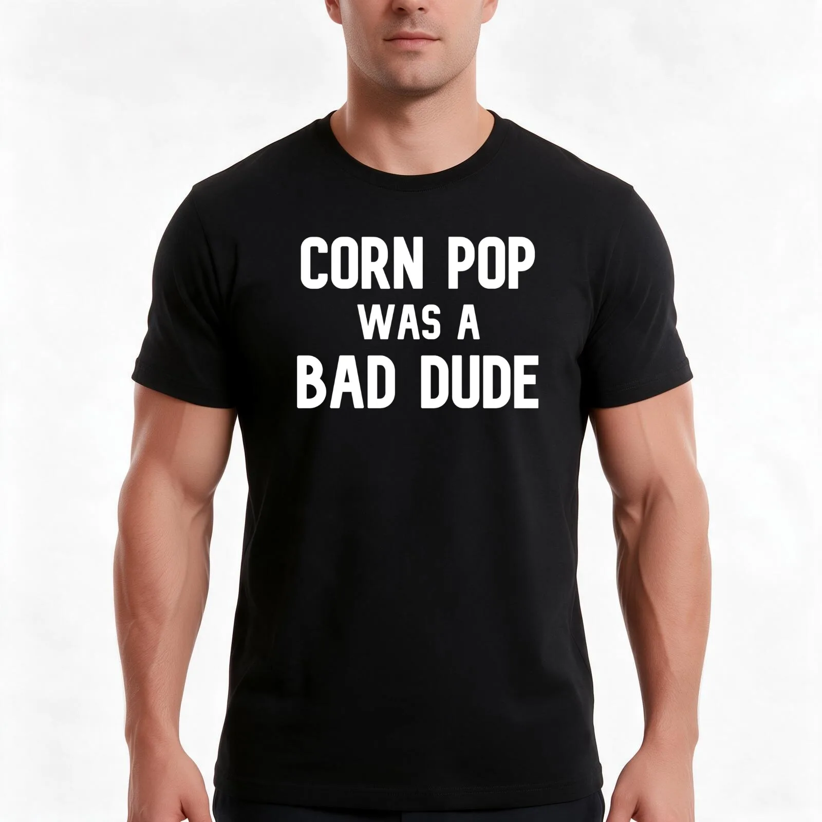 Corn Pop Was A Bad Dude Funny Election 2020 Meme T-Shirt, Summer Casual Cotton Tee, Oversized Streetwear Tops, Unisex Men Women