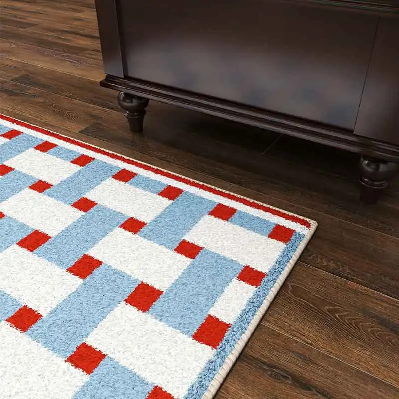 

Lucky Block Patterned Carpet for Socks Suitable for Living Room Bedroom Bathroom Kitchen Entrance Door Anti-slip Decorative Item