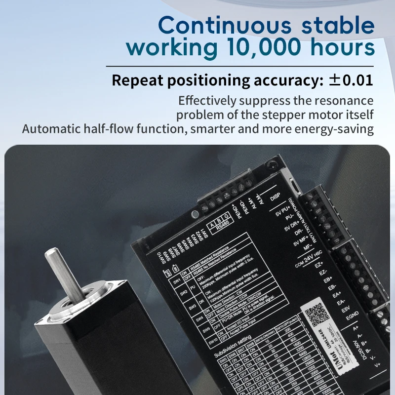 UMOT Factory Bestseller Cnc Nema11/17/23/24/34 Integrated Closed-loop Hybrid Stepper Motor with Driver Rs485 1000 Lines Encoder