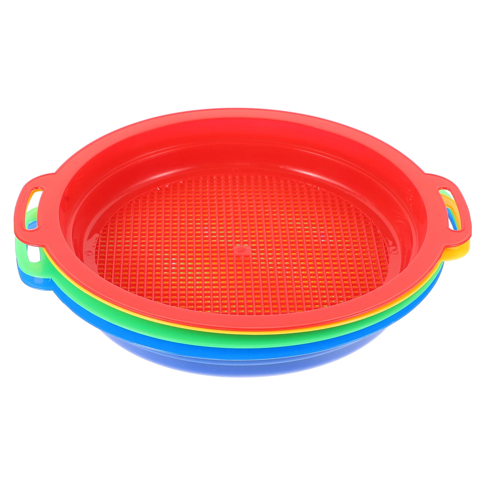 

4pcs Garden Sieve Set Yellow Sifter Planting Tools Lightweight Durable Reusable Safe Eco Friendly