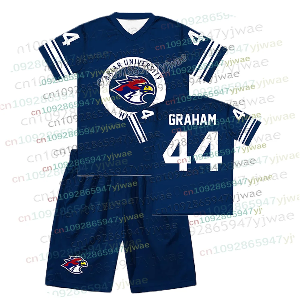 

2 Piece Outfit Men Tracksuit Off Campus Briar University Jersey Graham 44 22 DI LAURENTIS 66 Tucker46 Tshirt Shorts 2 Piece Set