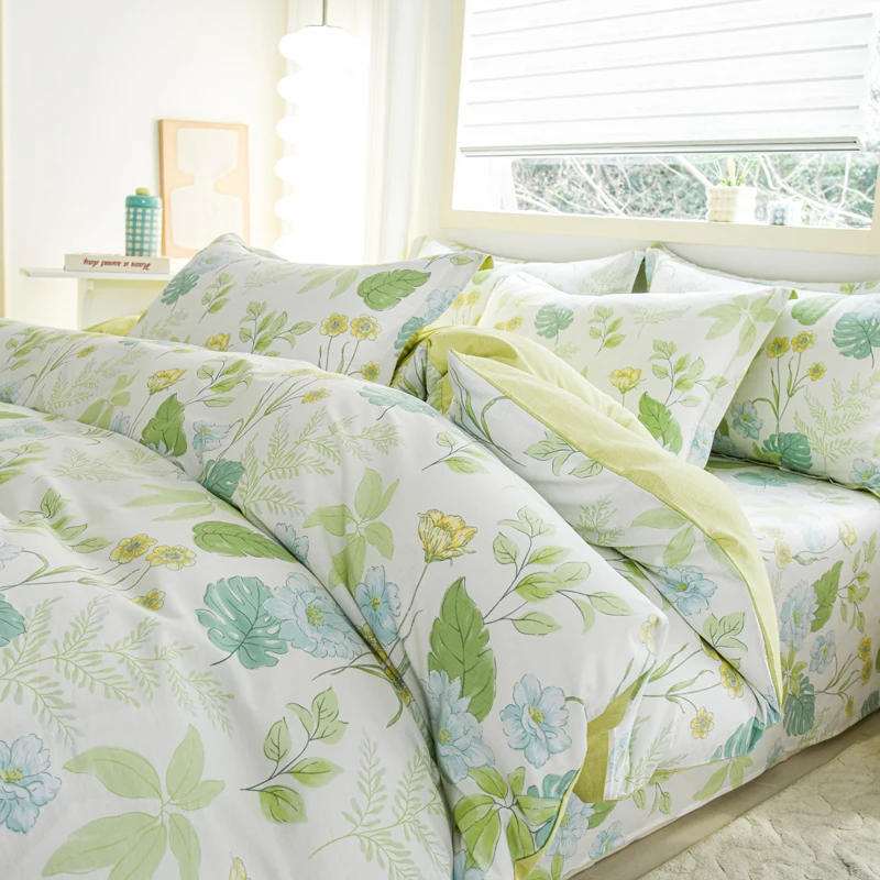 

2026 New Style Pure Cotton Printed Single Quilt Cover Spring Skin Breathable Duvet Cover 220x240