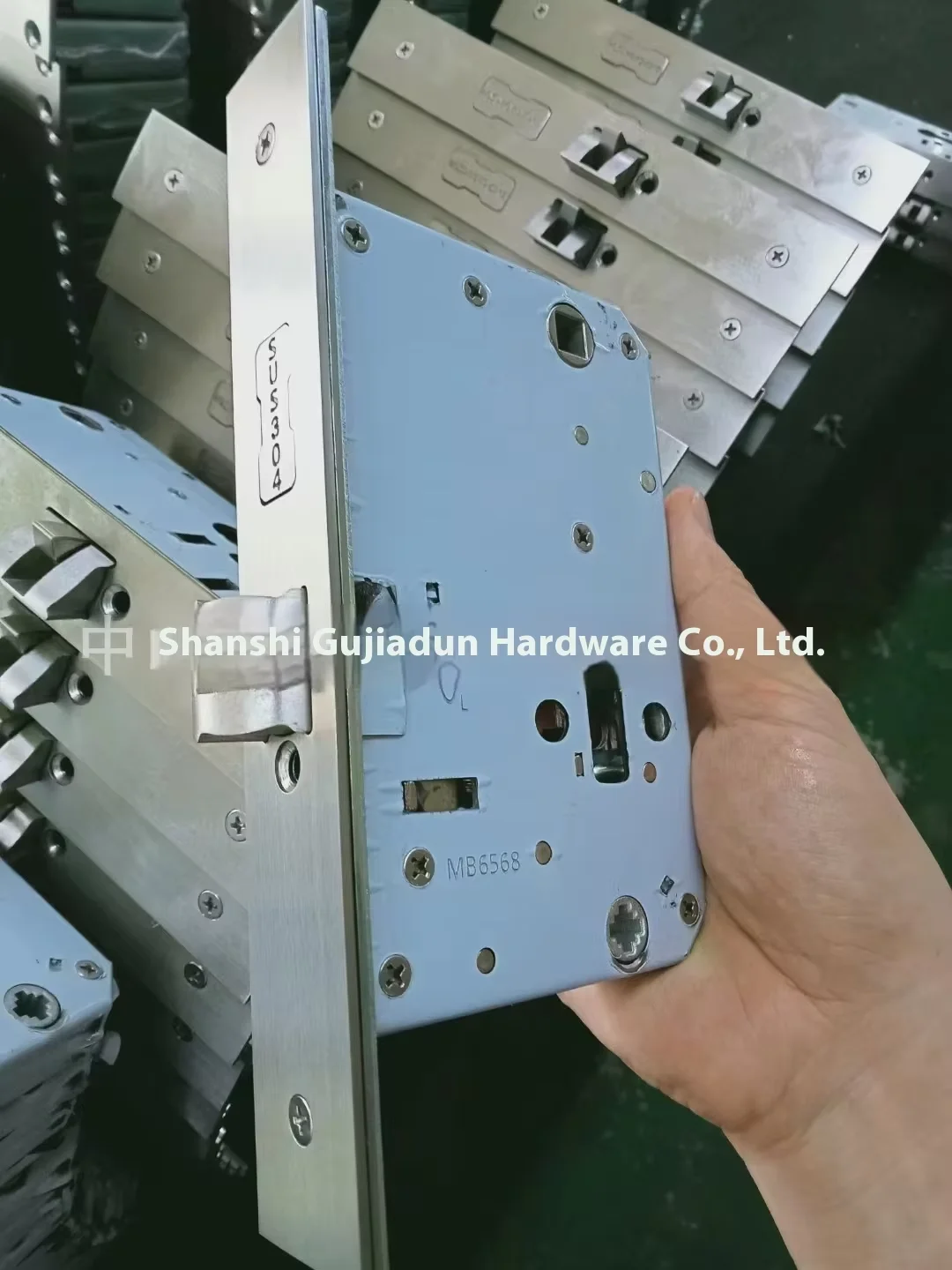 American Standard 6568 Lock Body Mortise Faceplate 203*30 Anti-Lock Safety Function Custom Platesize 203*32 for Smart Door Lock