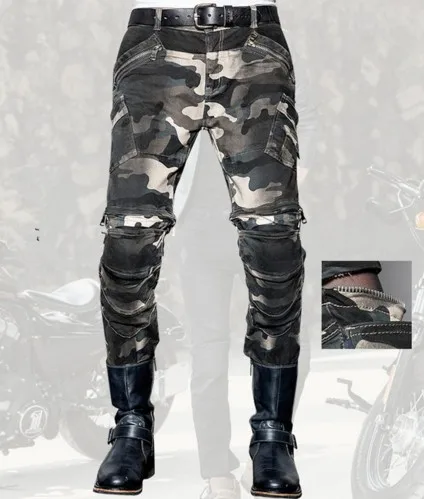 

Uglybros Camo Casual Motorcycle Jeans Four Seasons Comfortable High Elastic Motorbike Jeans Commuter Motocross Jeans Men