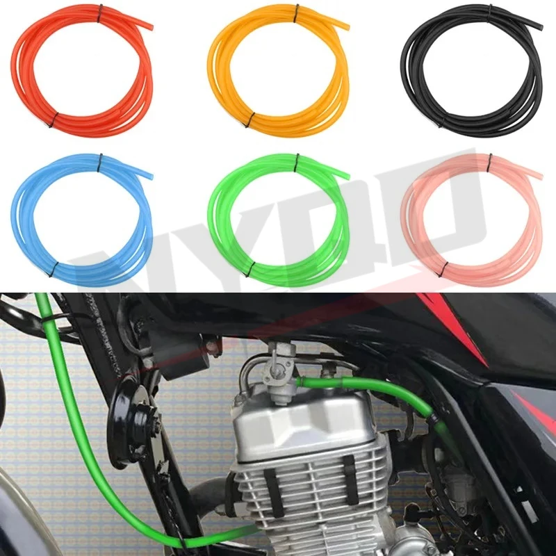Motorcycle Accessories Modified 1 Meter Oil Pipe Rubber Gas Pipe Off-road Vehicle Fuel Hose Oil Pipe Multi-color Optional